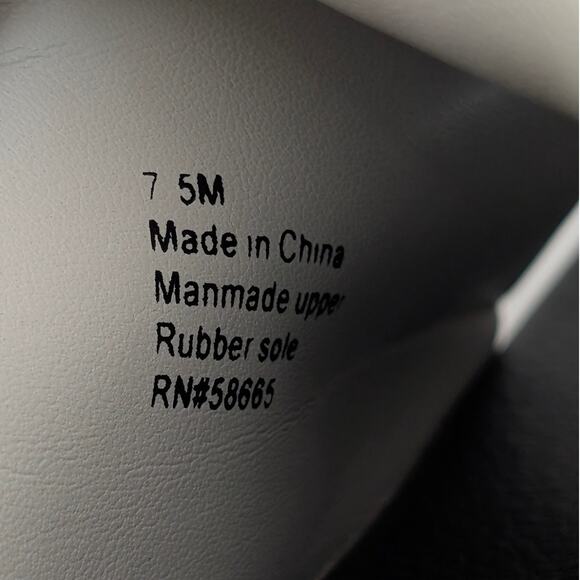 Open Edit Twisted Knot Flat Sandals Women's White/Black Size US7.5M EU38 - Picture 6 of 13